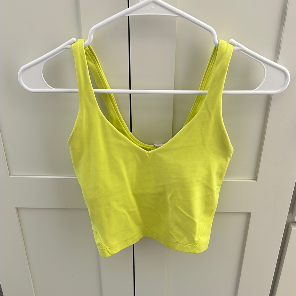 LuLu Lemon Lime Green Women's Tank Top